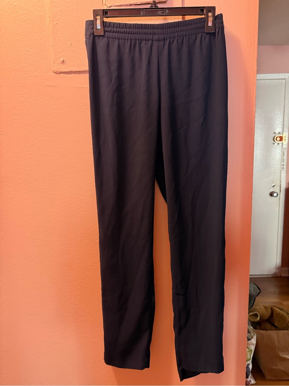 Bar III Navy Elastic-Waist Casual Pants with Studded Details